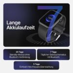 Top Performance Smartwatch mit Gesundheitstracking / IP67 Wasserdichtigkeit / 7 Tage Akku-Laufzeit / 100 Sportmodi AB – Bild 4
