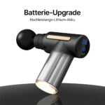 Massagepistole mit 4 Massageköpfen gegen Muskelverspannungen / Tragbares Mini-Muskelmassagegerät mit 10 Geschwindigkeiten und starkem Akku / Für Bein, Nacken, Schulter, Cellulite, Muskelkater – Bild 4