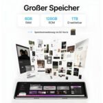Performance Tablet mit leistungsstarkem Prozessor | Inklusive GRATIS Schutzhülle | Octa-Core 2.0GHz Prozessor | 6GB RAM | 128GB Speicher (bis zu 1TB erweiterbar) | Dualband-WiFi 2.4G/5G, Bluetooth 5.0 | Android 13 mit Dual-Kameras – Bild 4