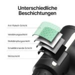 Massagepistole mit 4 Massageköpfen gegen Muskelverspannungen / Tragbares Mini-Muskelmassagegerät mit 10 Geschwindigkeiten und starkem Akku / Für Bein, Nacken, Schulter, Cellulite, Muskelkater – Bild 6