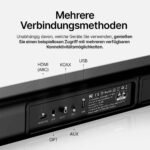Soundbar Pro S2 für TV, PC, Laptop & Home Cinema / Elegante Bluetooth Soundbar mit Subwoofer-Surround-Sound / HDMI – Bild 6