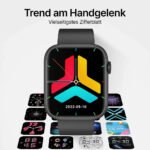 Top Performance Smartwatch mit Gesundheitstracking / IP67 Wasserdichtigkeit / 7 Tage Akku-Laufzeit / 100 Sportmodi AB – Bild 3