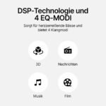 Soundbar Pro S2 für TV, PC, Laptop & Home Cinema / Elegante Bluetooth Soundbar mit Subwoofer-Surround-Sound / HDMI – Bild 7